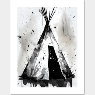 Native American Tipi Posters and Art